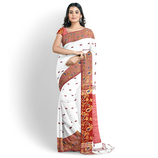 Soft Cotton Silk Handloom Saree