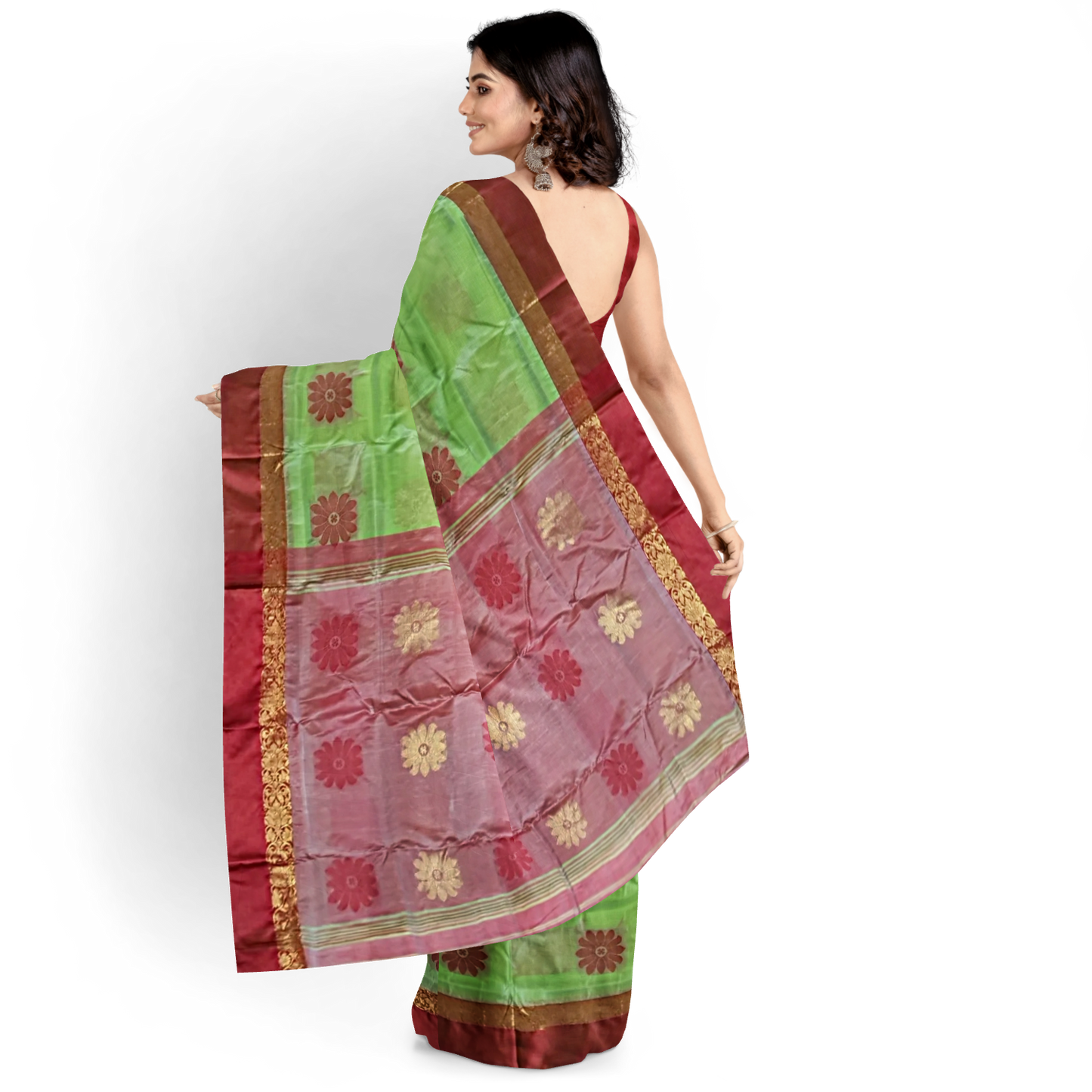 Hand Woven Pure Tussar Silk Saree