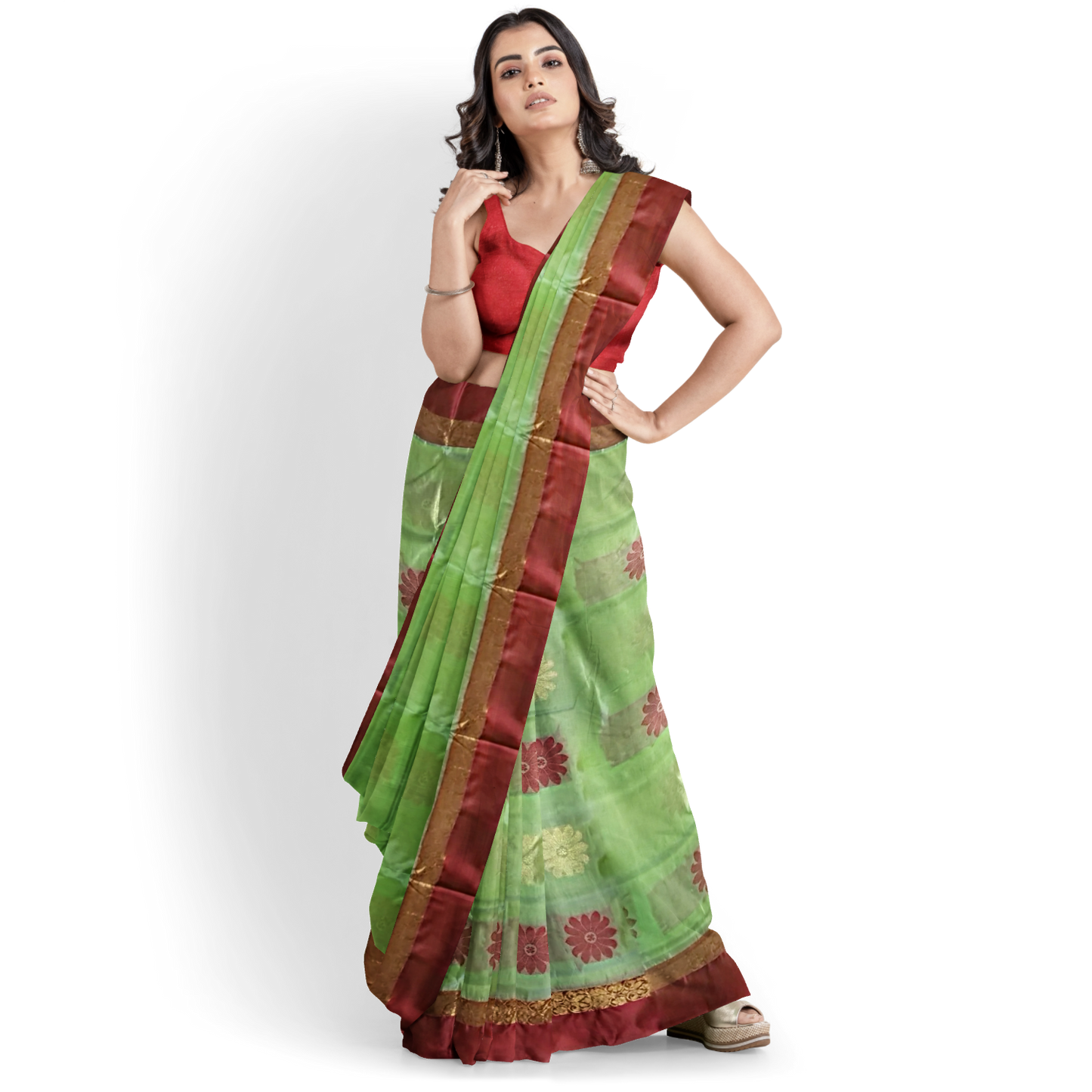 Hand Woven Pure Tussar Silk Saree