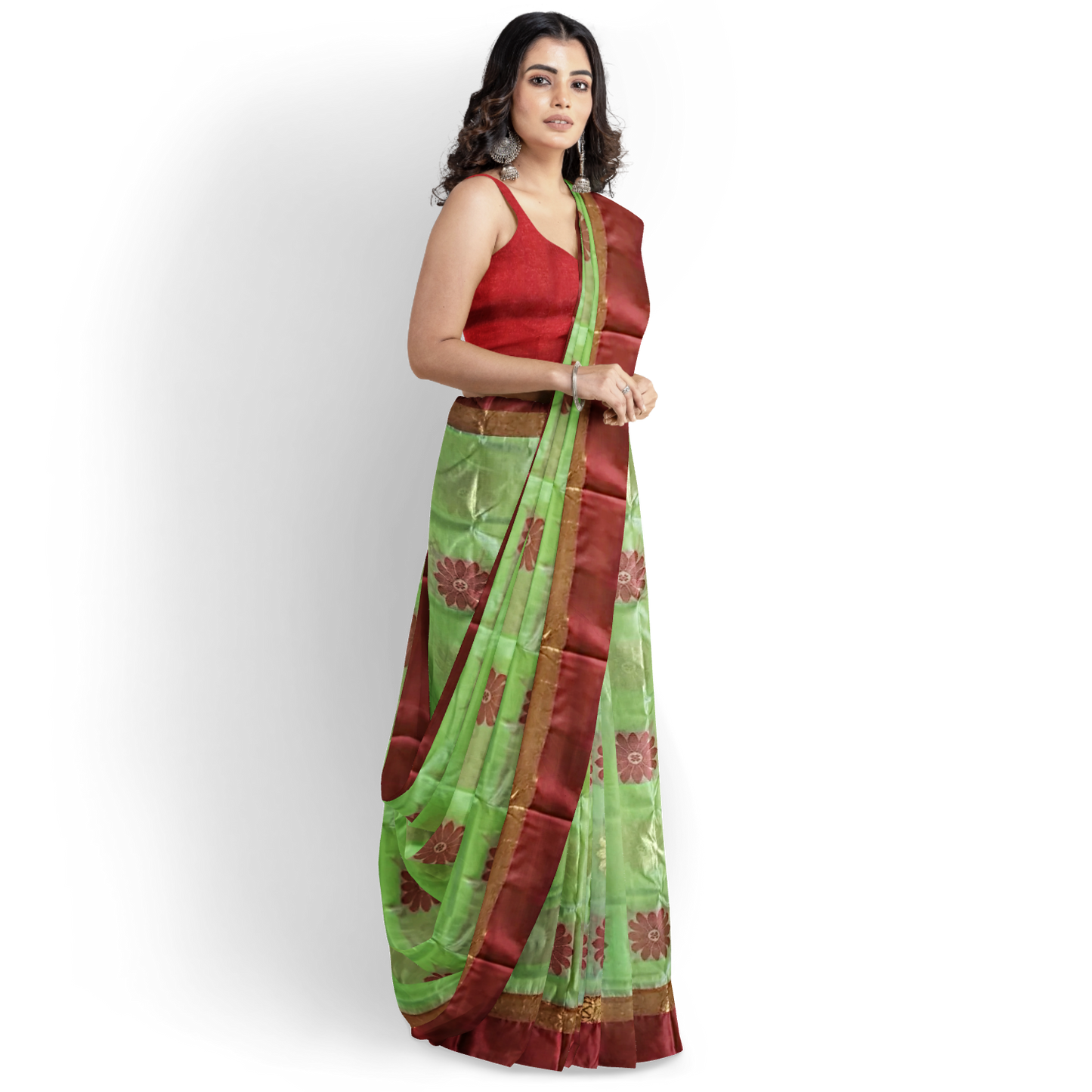 Hand Woven Pure Tussar Silk Saree