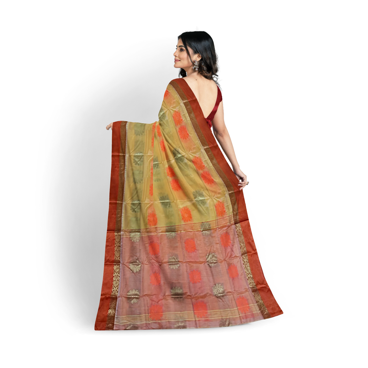 Hand Woven Pure Tussar Silk Saree