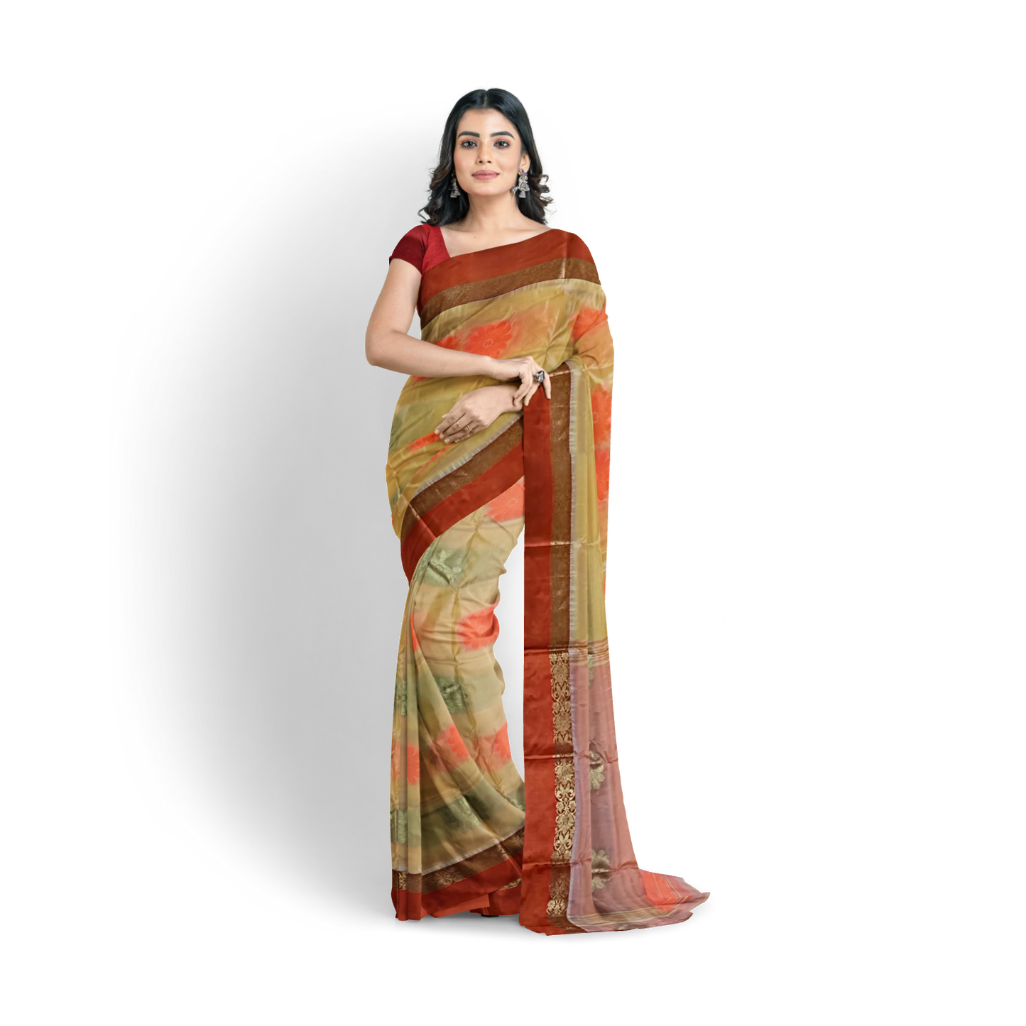 Hand Woven Pure Tussar Silk Saree