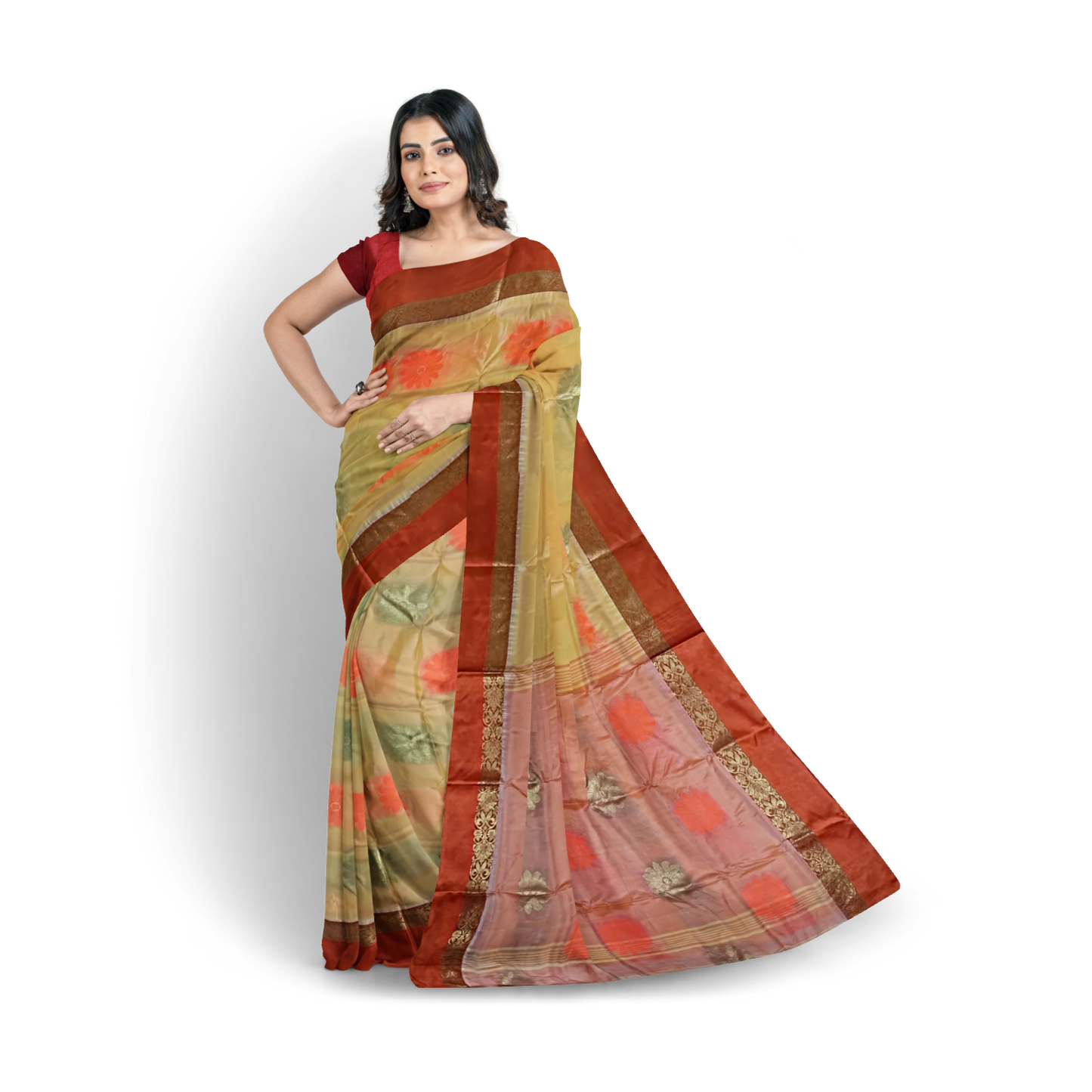 Hand Woven Pure Tussar Silk Saree