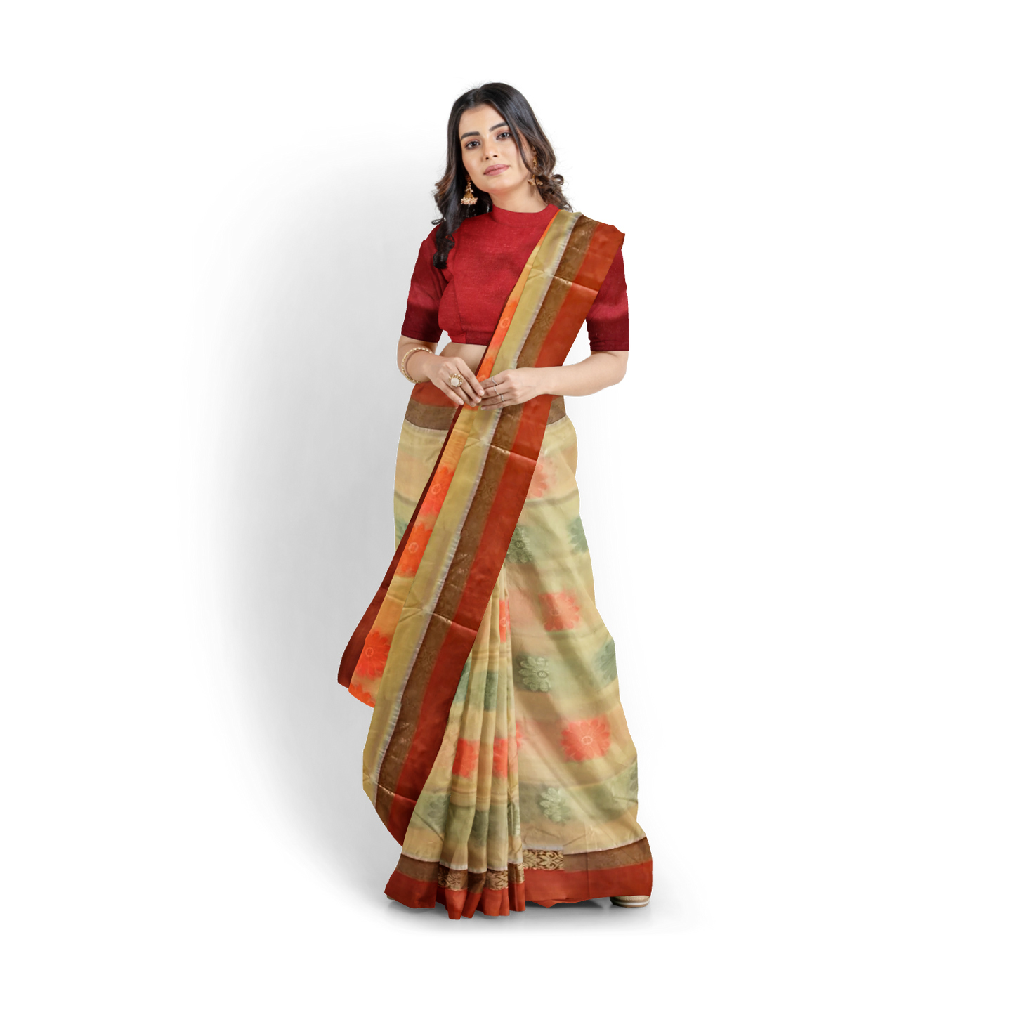 Hand Woven Pure Tussar Silk Saree