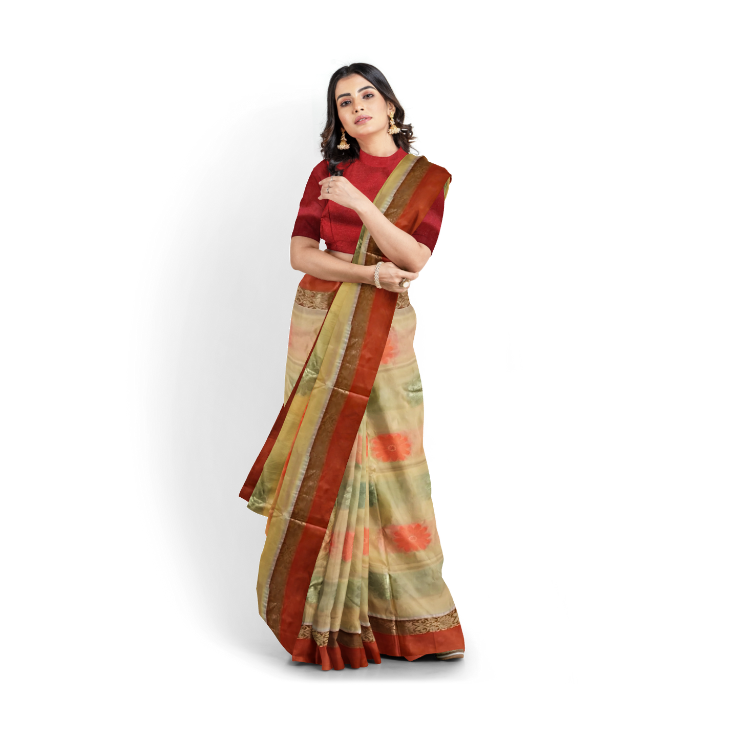 Hand Woven Pure Tussar Silk Saree